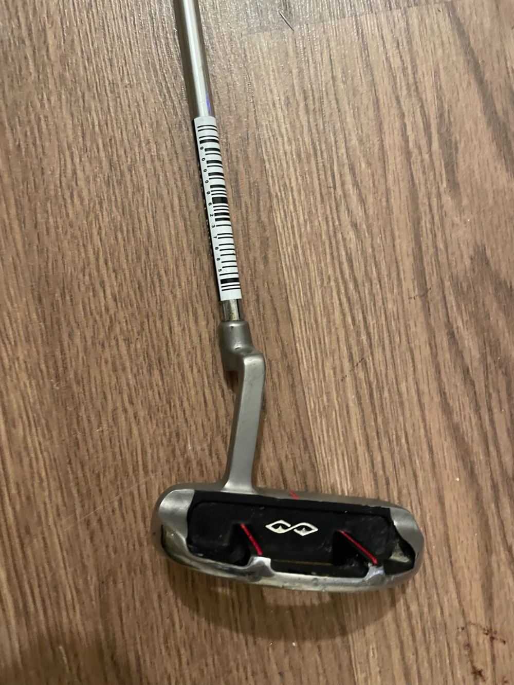 Metal Silver and Black Golf Putter - Branded Design